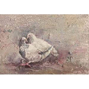 Jamal, 12 X 18, Oil on Canvas, Pigeon Painting, AC-JML-007